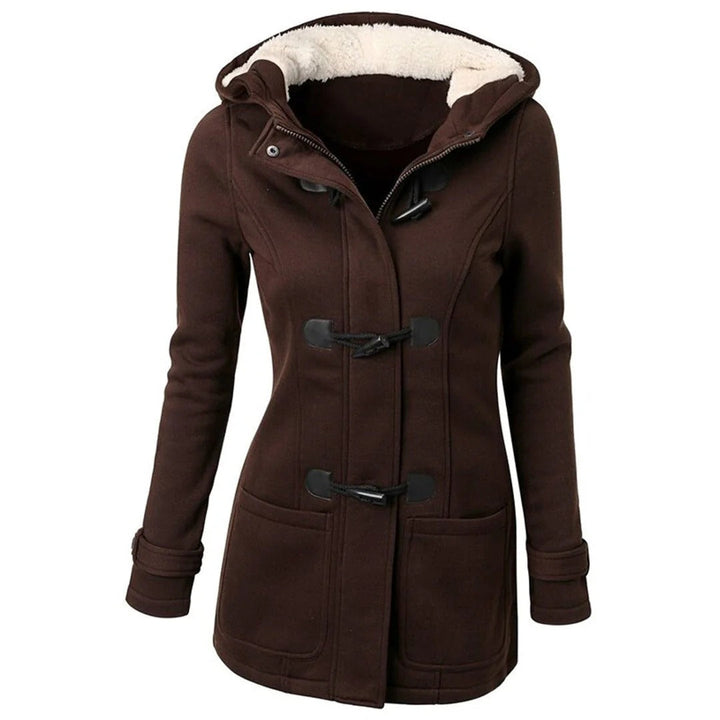 Long Wool Coat for Women Elegant Hooded