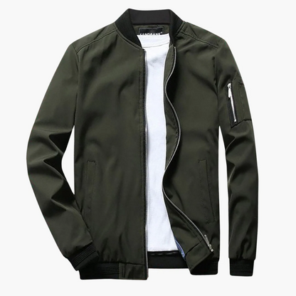 Bomber Jacket Slim Fit Smooth Fabric
