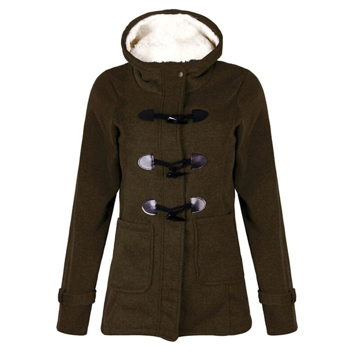 Long Wool Coat for Women Elegant Hooded
