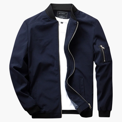 Bomber Jacket Slim Fit Smooth Fabric