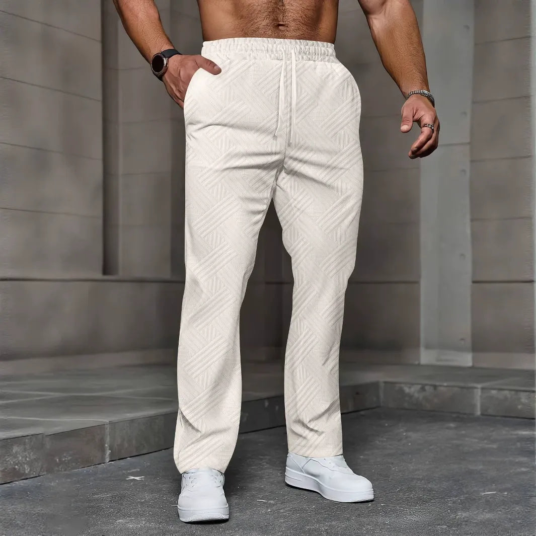Men's Relaxed Fit Knitted Pullover Optical Quality