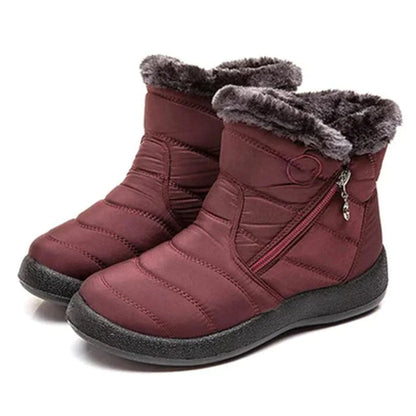 Warm Ankle Boots for Women with Soft Faux Fur Lining