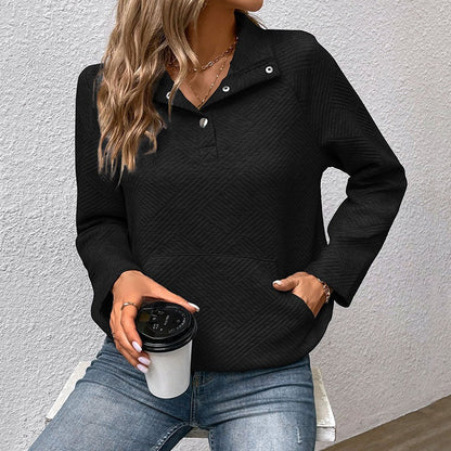 Classic Sweatshirt Stand-Up Collar Modern Design