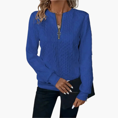 Men's Cable Knit Jumper Zipper