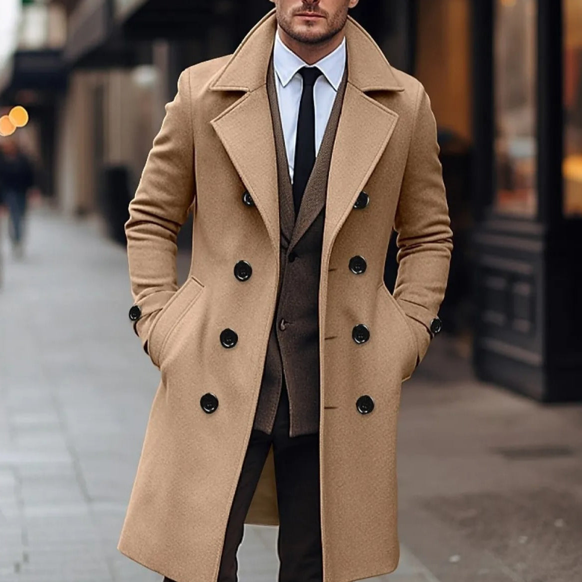 Men's Wool Coat Russell Warm Elegant