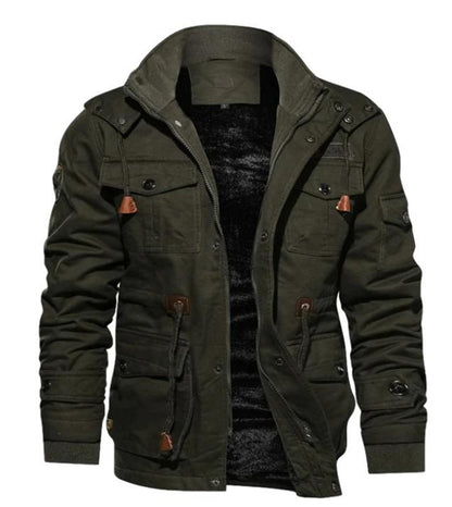 Winter Dress Warm Fleece Lined With Pockets