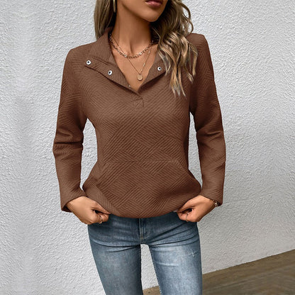 Classic Sweatshirt Stand-Up Collar Modern Design