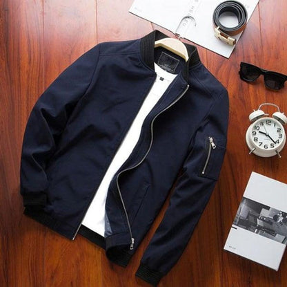 Stylish Bomber Jacket Windproof Sporty