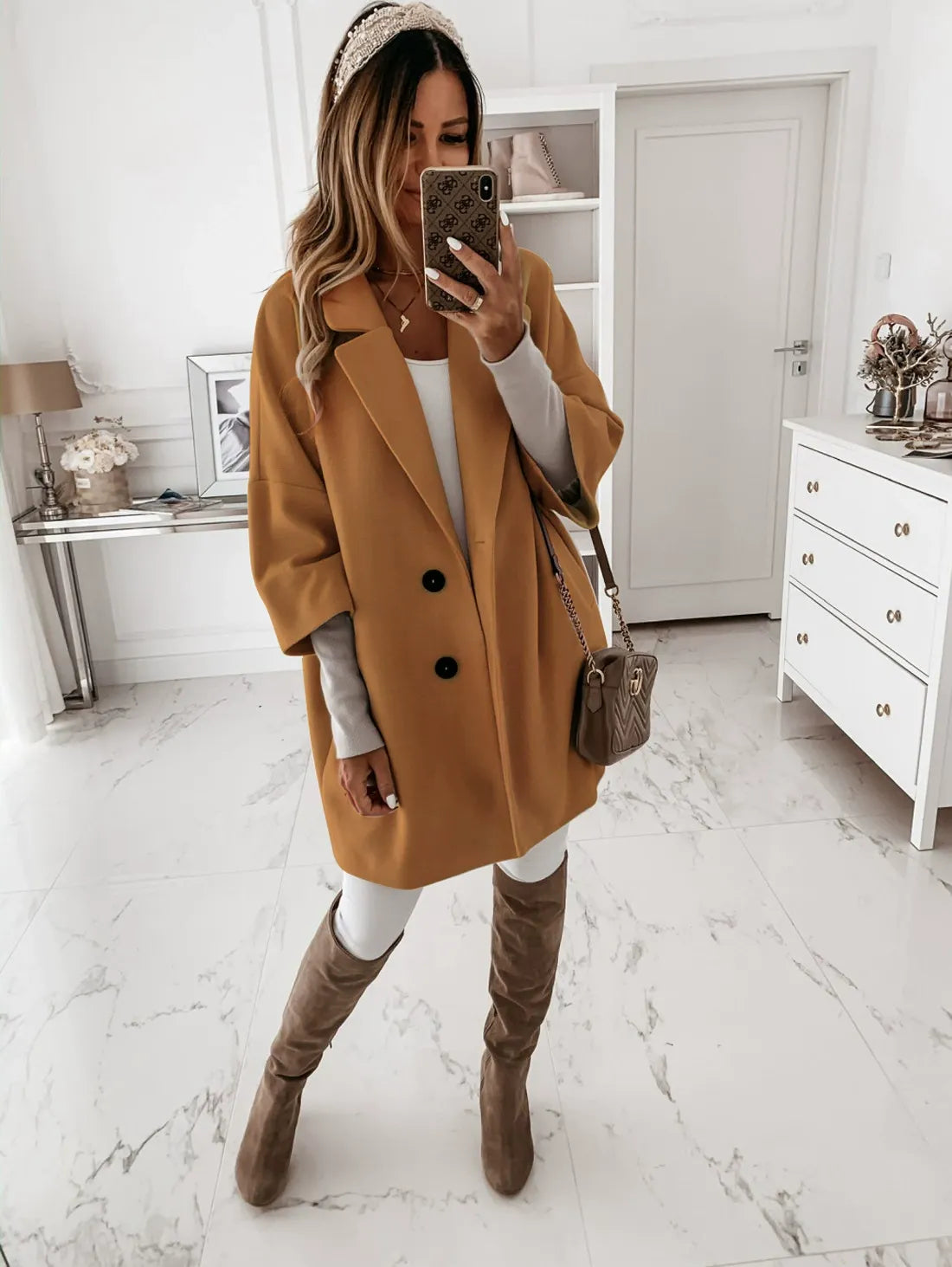 Women's Oversized Wool Coat Classic