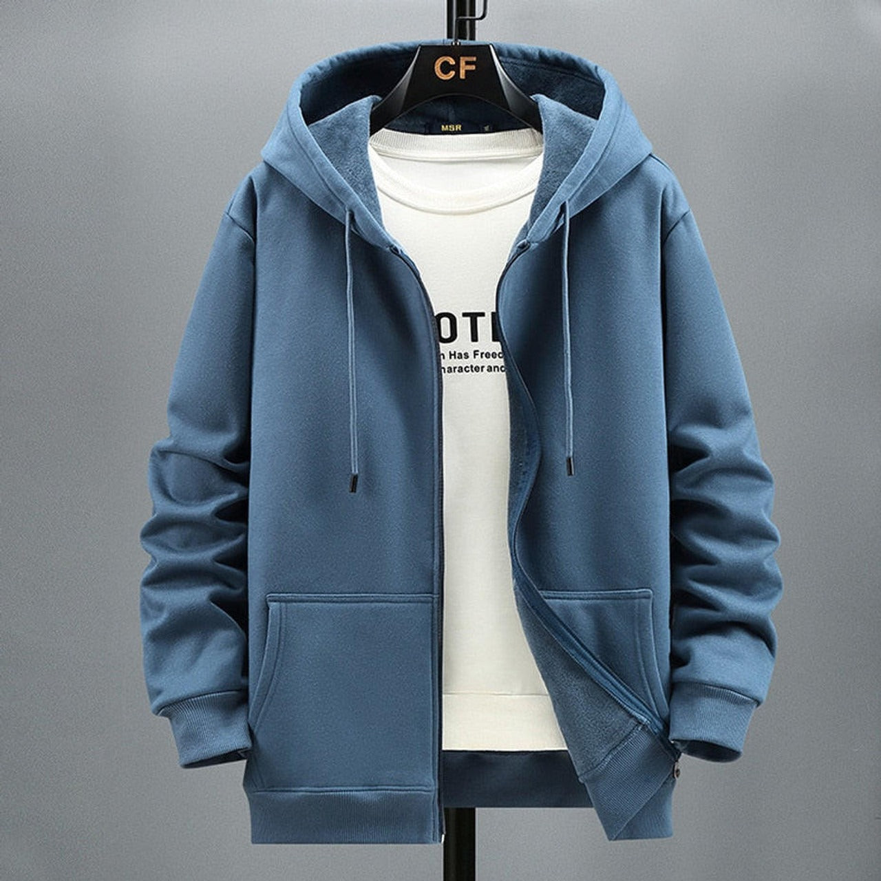 Hooded Fleece Soft Zip-Up
