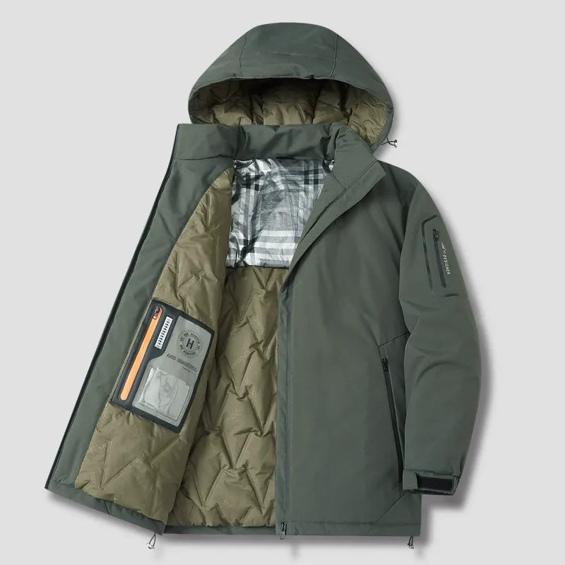 Warm Winter Jacket Hooded Padded Outdoor