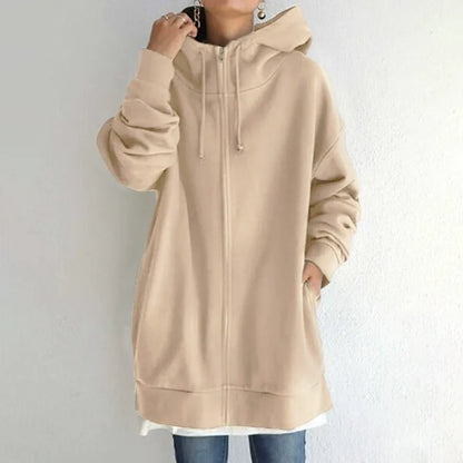 Large Hooded Sweatshirts Plus Size Fleece Zipper