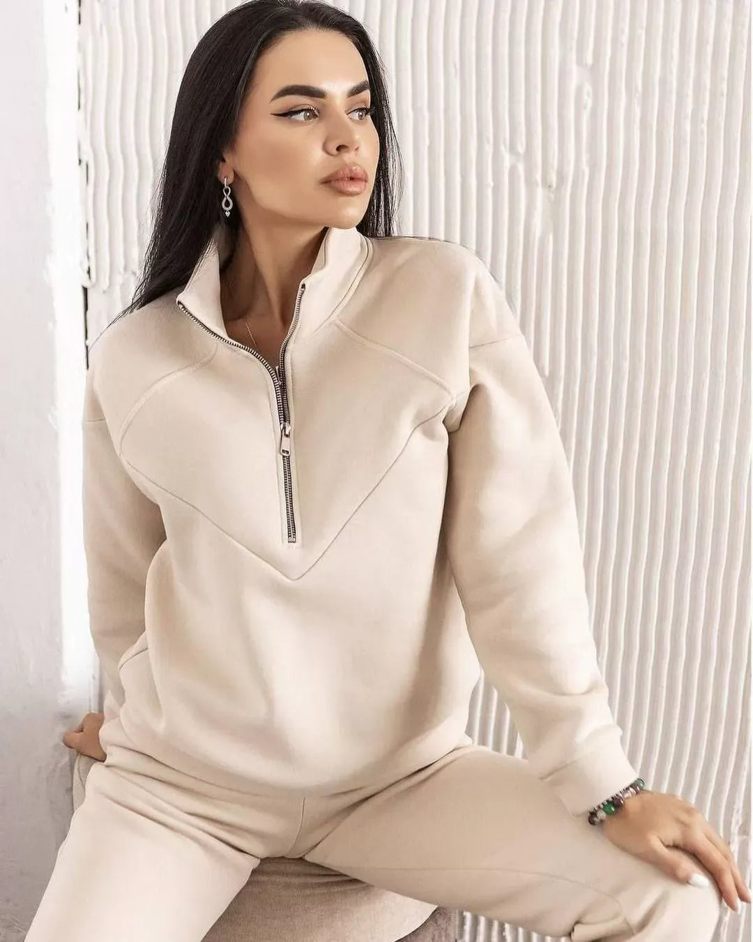 Cuddly Clothing Set Fleece Loose Fit