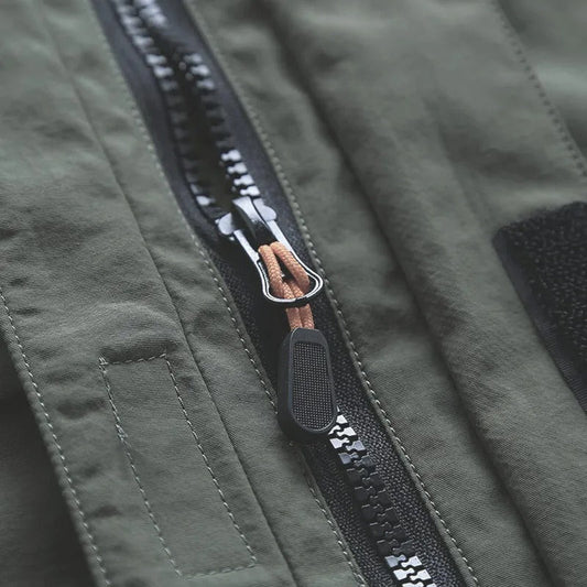 Herren Freizeitjacke Funktionale Taschen Outdoor - IdealeKleiden