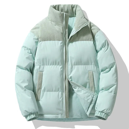 Winter Jacket Oversized Quilted Corduroy Collar