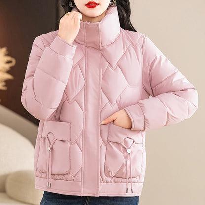 Women's Padded Casual Zip-Up Winter Jacket