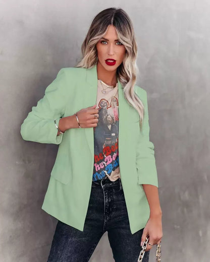 Men's Slim Fit Single-Breasted Blazer