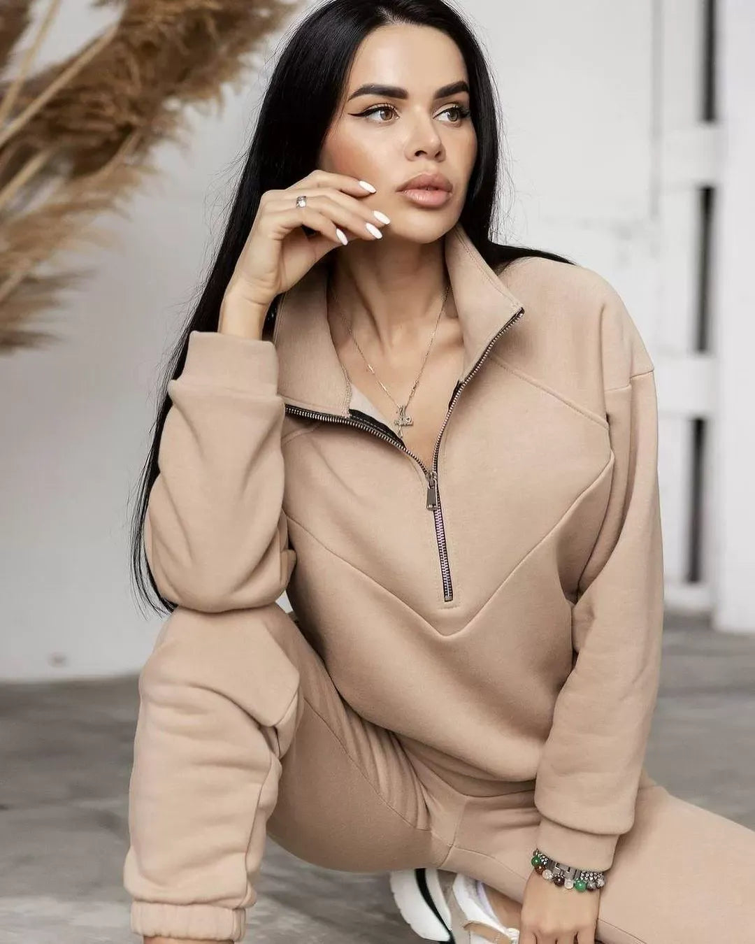 Cuddly Clothing Set Fleece Loose Fit