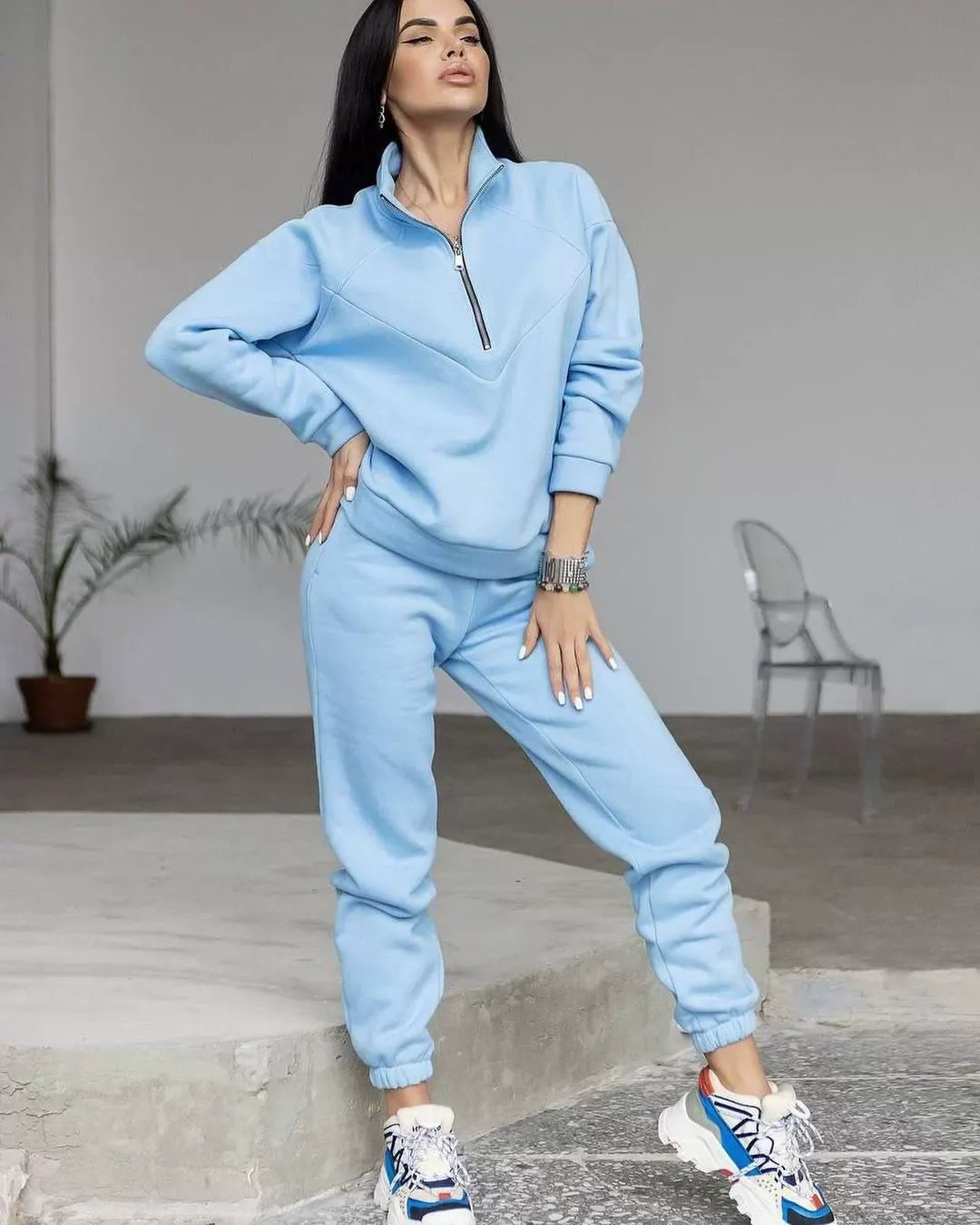 Cuddly Clothing Set Fleece Loose Fit