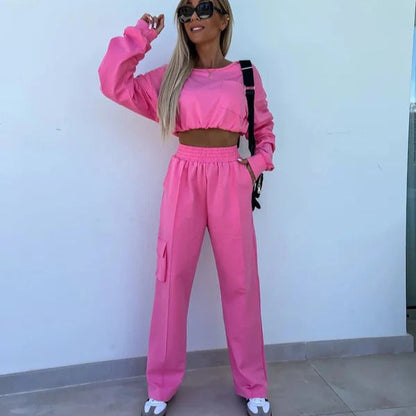 Athletic Tracksuit & Sweatshirt Set