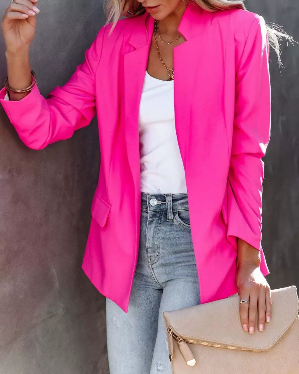 Men's Slim Fit Single-Breasted Blazer