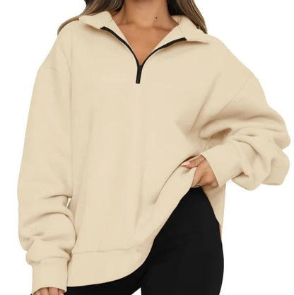 Oversized Dress Soft Cotton High Collar Short Fastening