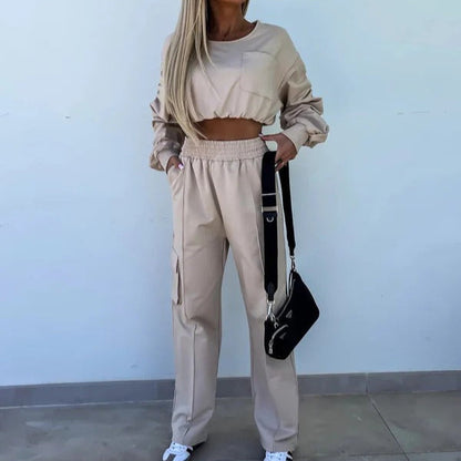 Athletic Tracksuit & Sweatshirt Set