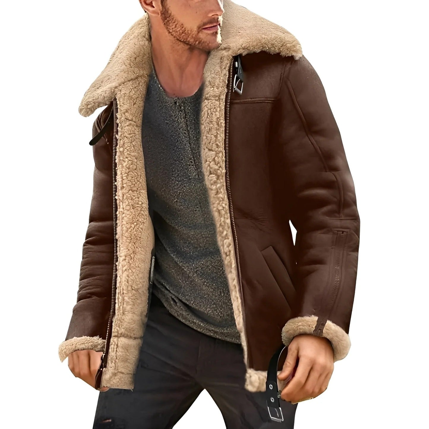 Men's Leather Jacket Tough & Extra Strong