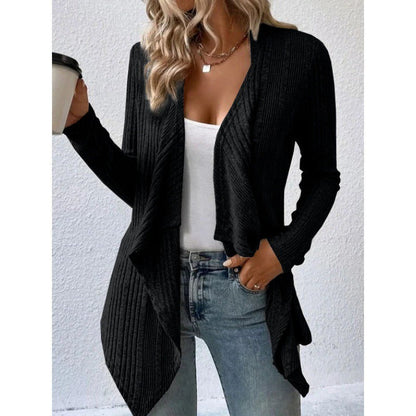 Comfortable Wool Blend Relaxed Fit Cardigan