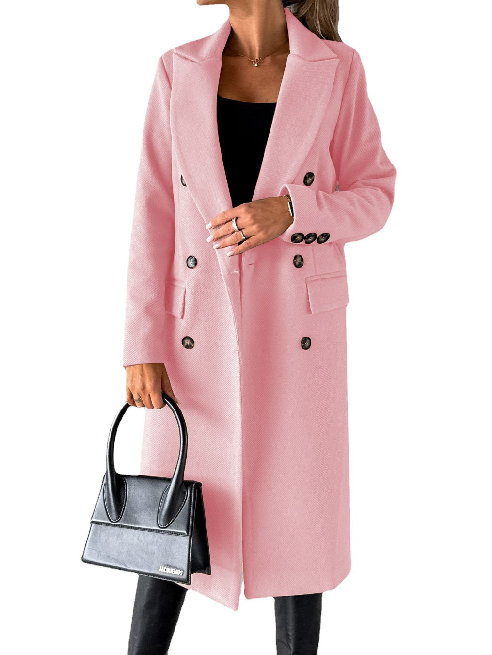 Elegant Trench Coat Women Classic Knee-length