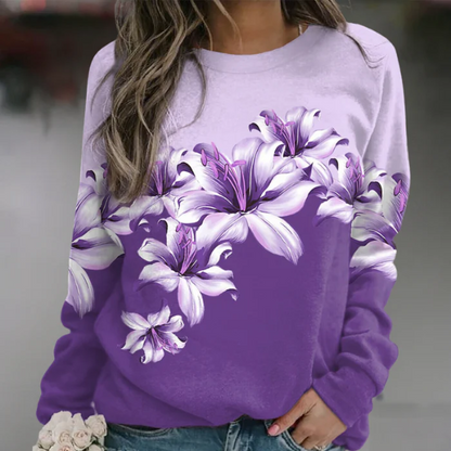 Comfortable Long-Sleeve Casual Sweatshirt
