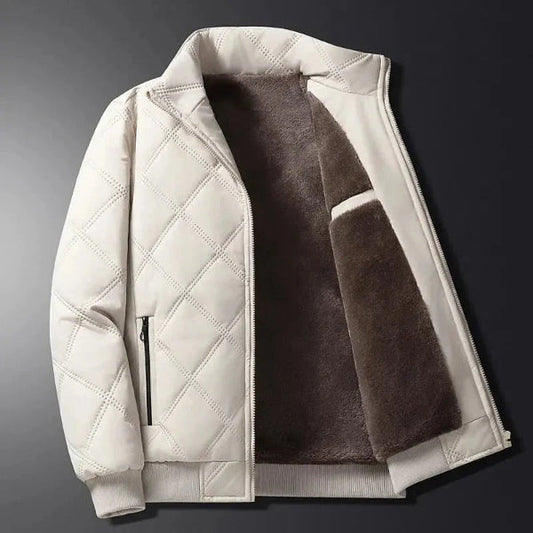 Warme Winterjacke Gepolstert Fleece Innenwinddicht - IdealeKleiden
