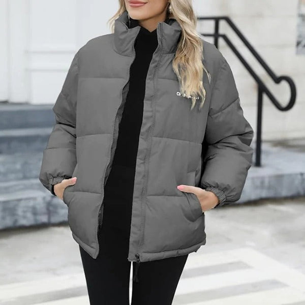 Fashionable Jacket Casual Stand-up Collar Zipper