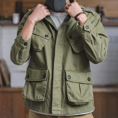 Military Dress Women's Style with Flap Pockets