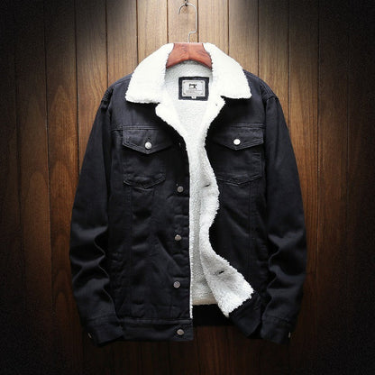 Cool Jean Jacket Fleece Warm Inside
