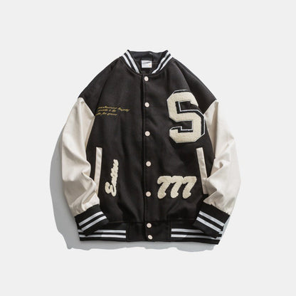 Men's Jacket Stylish Patch Design Leopard