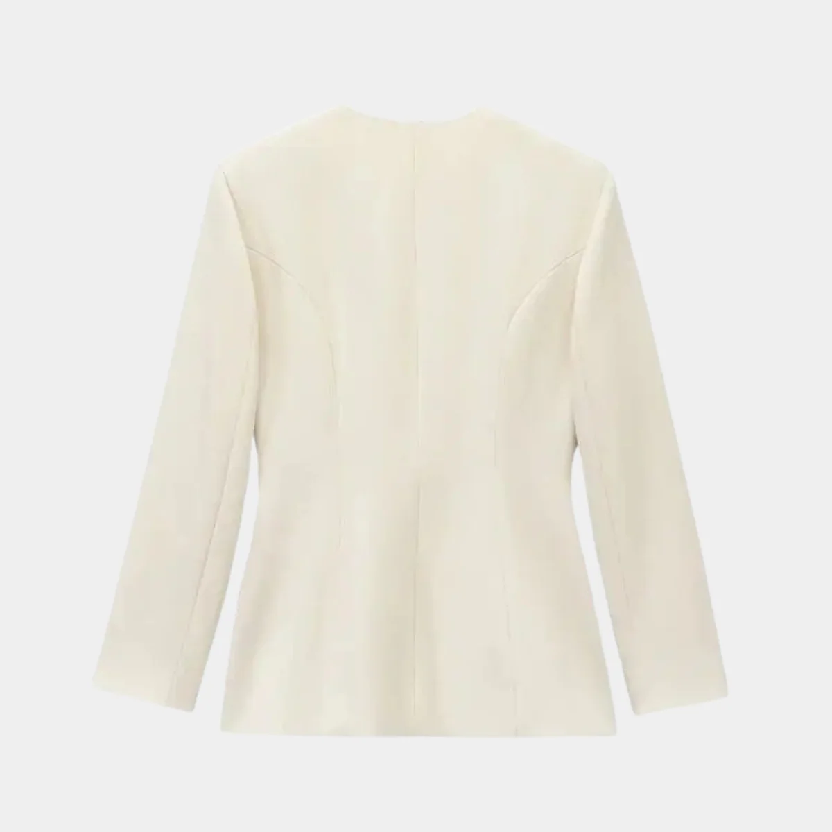 Elegante Damenjacke Langarm Wickelblazer Mit Gürtel - IdealeKleiden