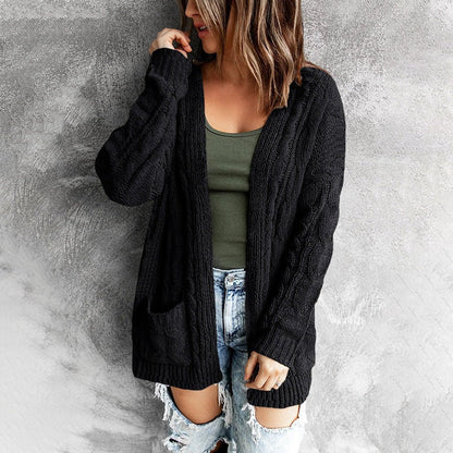 Comfortable Women's Wool Jacket With Pockets