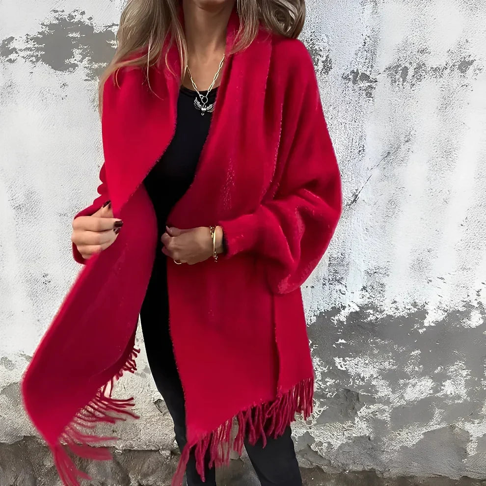 Women's Fashion Jacket Loose Knit Look