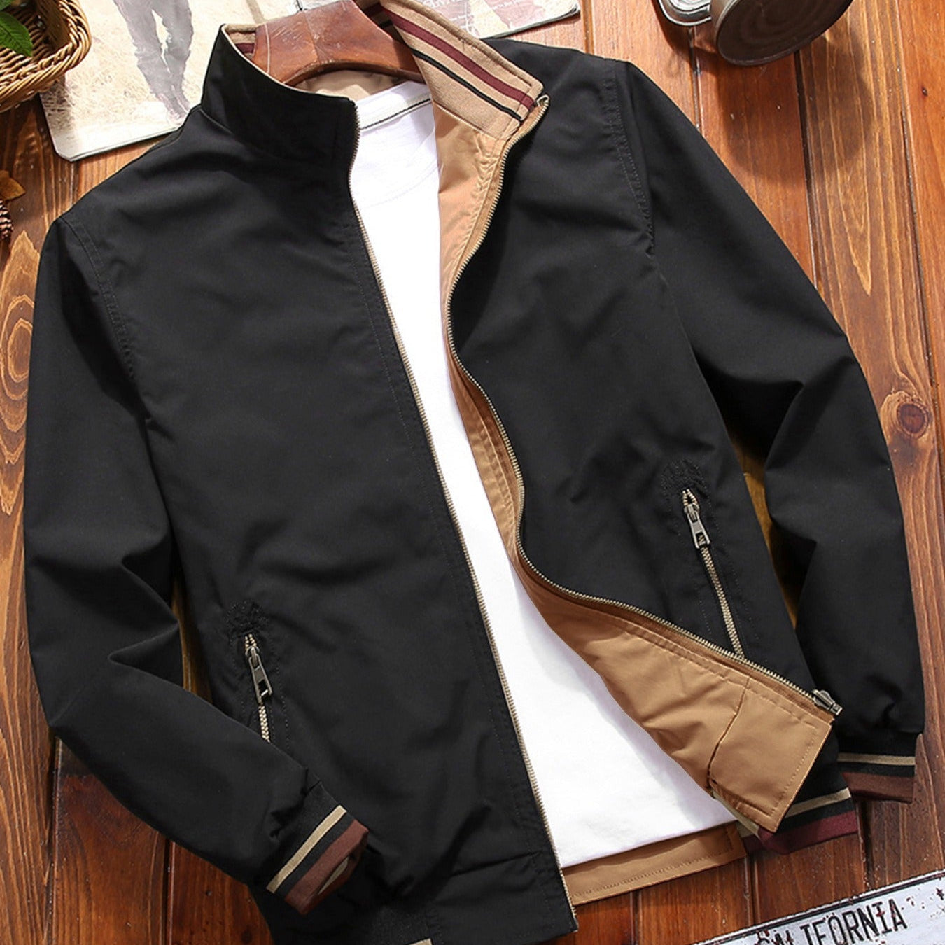 Men's Lightweight Casual Zip-Up Jacket