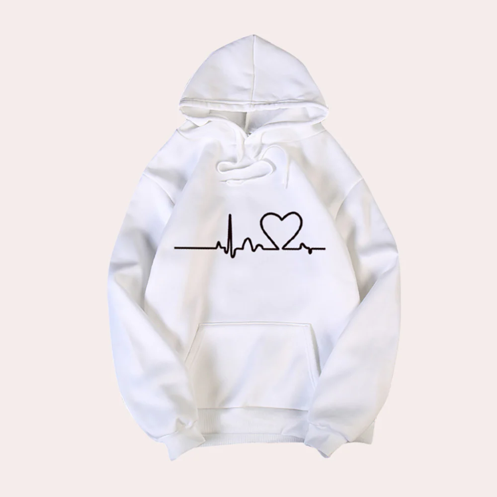 Hoodie Comfortable Graffiti Print Relaxed Fit