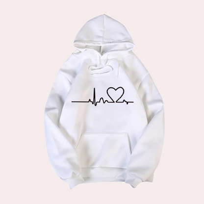 Hoodie Comfortable Graffiti Print Relaxed Fit
