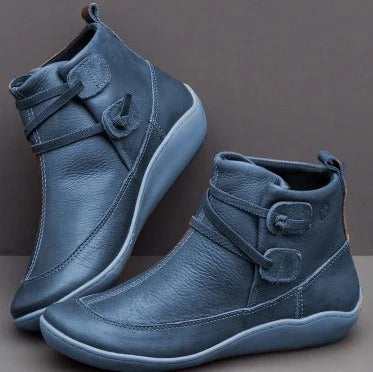 Winter Boots Fleece Lined Faux Leather Soft