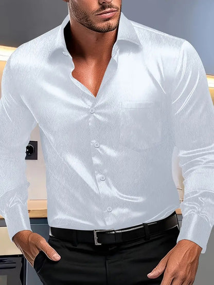 Elegant Dress Slim Fit Silk Lace Collar