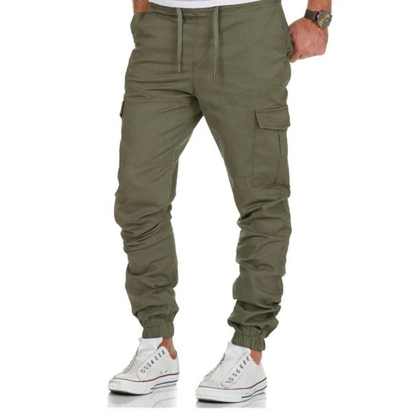 Comfortable Cargo Pants Loose Fit Elastic Waistband
