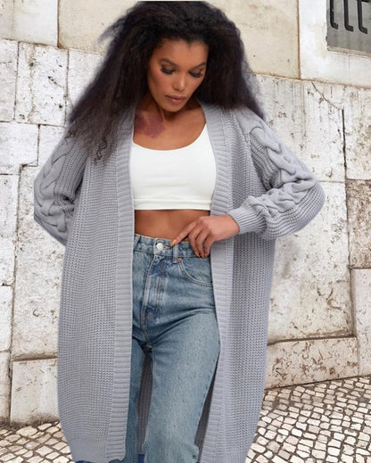 Chunky Cardigan Oversized Wool Cable Knit