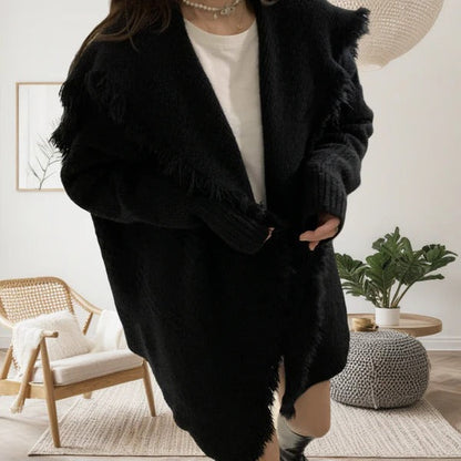 Große Strickjacke Oversized Offen - IdealeKleiden