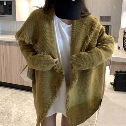 Große Strickjacke Oversized Offen