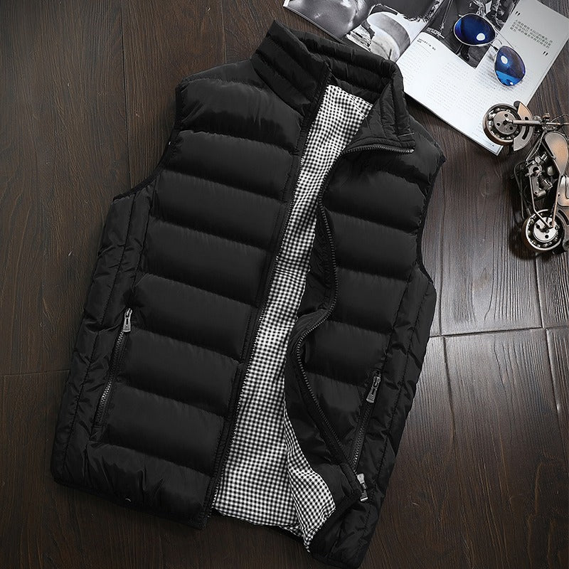Men's Quilted Vest Sleeveless Urban Style
