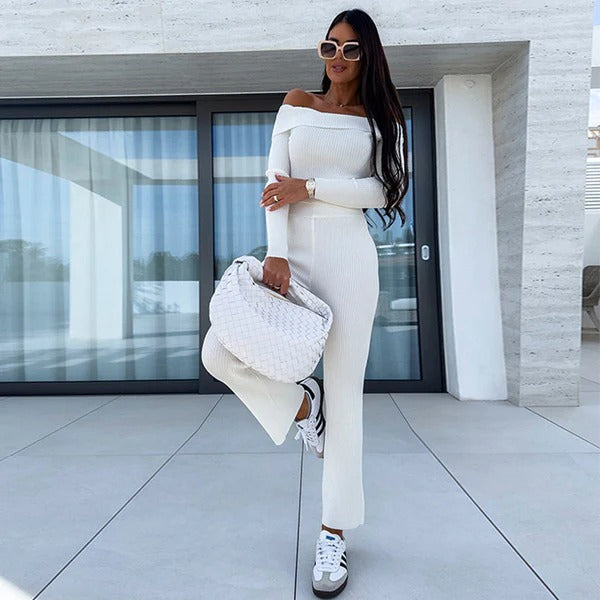 Elegant Maxi Dress Off-Shoulder Slim Fit Comfortable